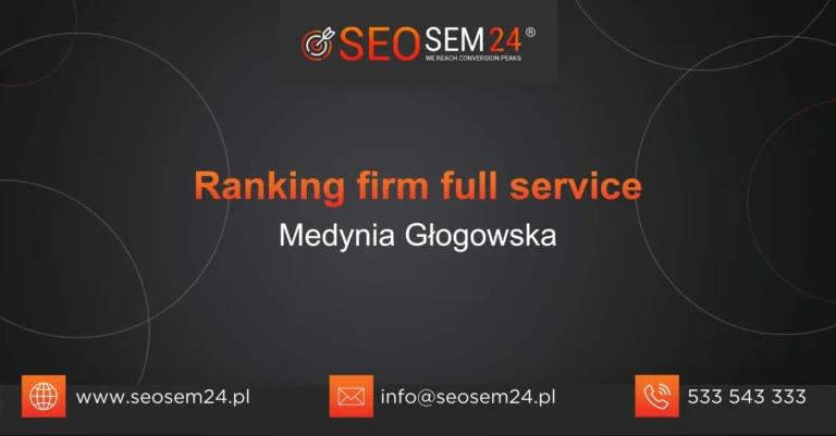 Ranking firm full service Medynia Głogowska