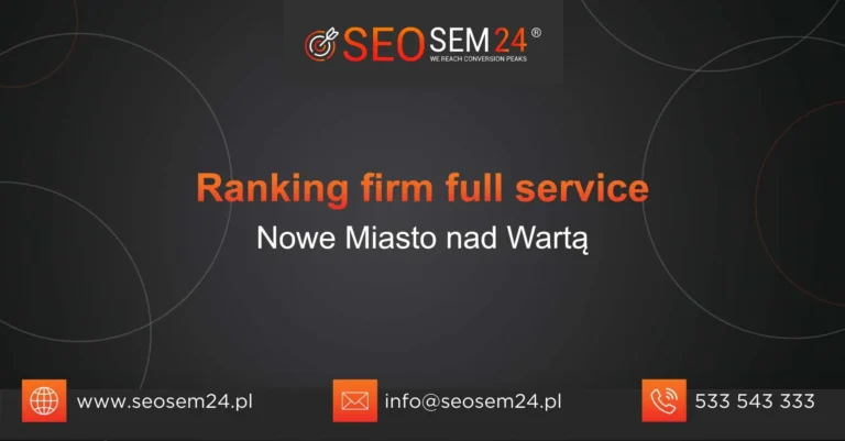 Ranking firm full service Nowe Miasto nad Wartą