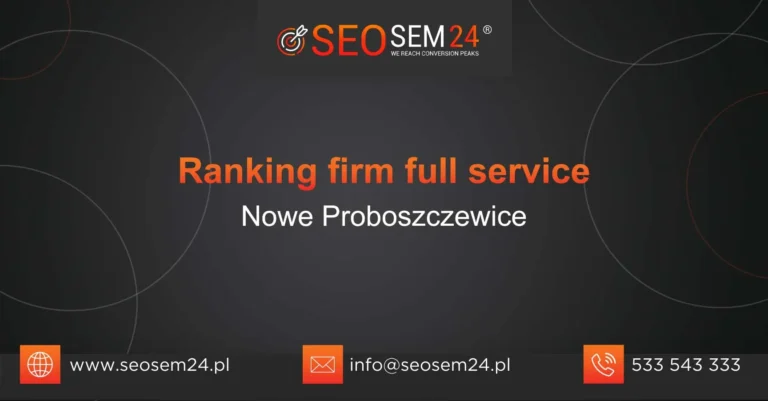 Ranking firm full service Nowe Proboszczewice