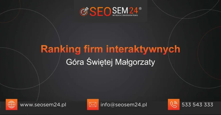 Ranking firm interaktywnych Góra Świętej Małgorzaty