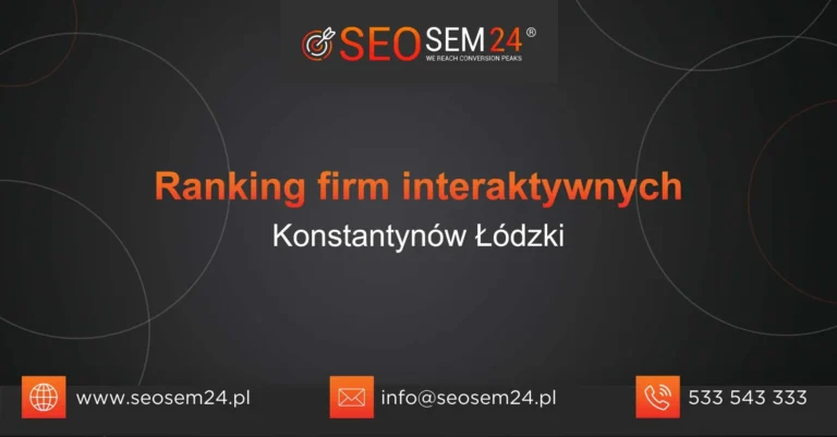 Ranking firm interaktywnych Konstantynów Łódzki