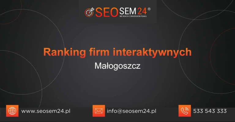 Ranking firm interaktywnych Małogoszcz