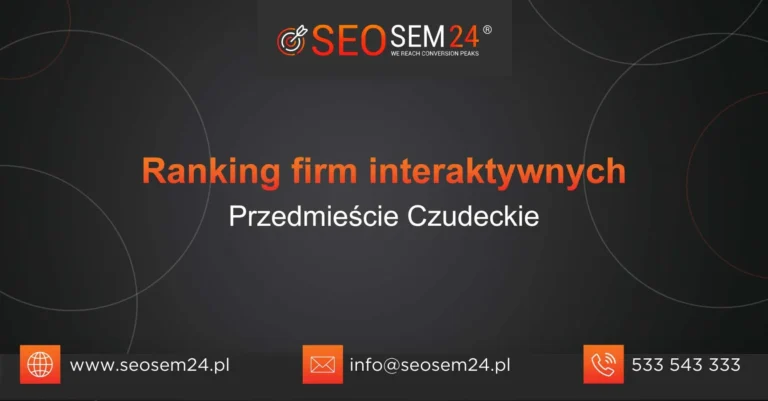 Ranking firm interaktywnych Przedmieście Czudeckie