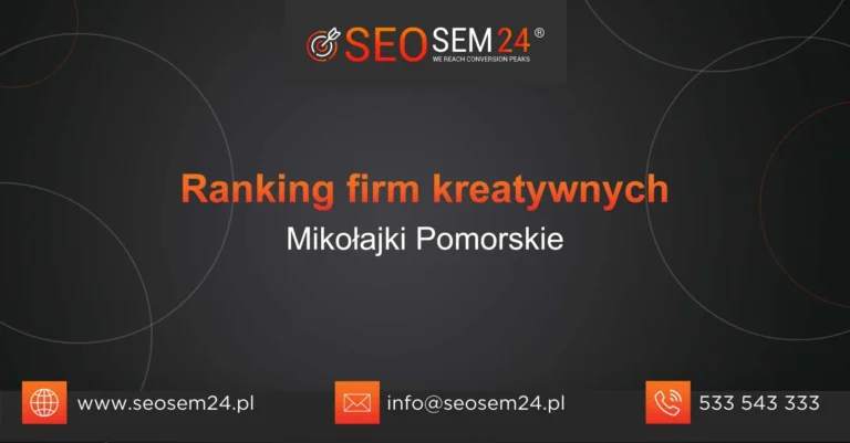 Ranking firm kreatywnych Mikołajki Pomorskie