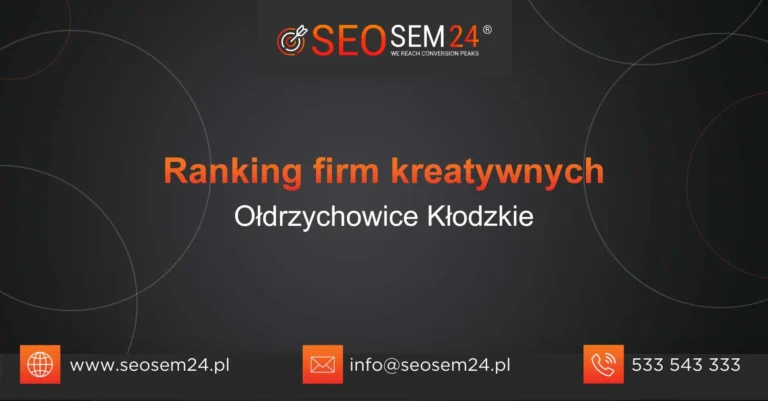 Ranking firm kreatywnych Ołdrzychowice Kłodzkie