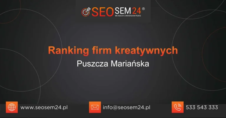 Ranking firm kreatywnych Puszcza Mariańska