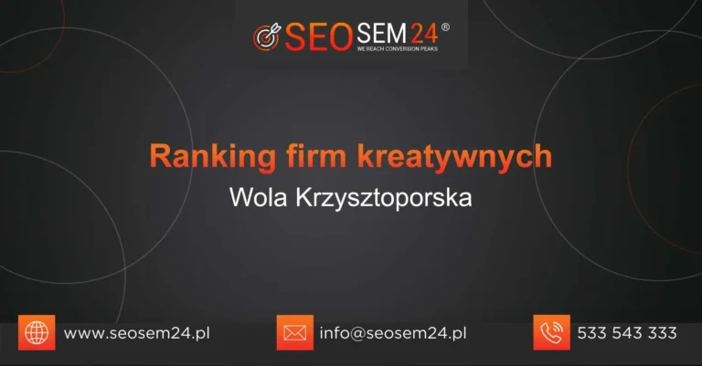 Ranking firm kreatywnych Wola Krzysztoporska