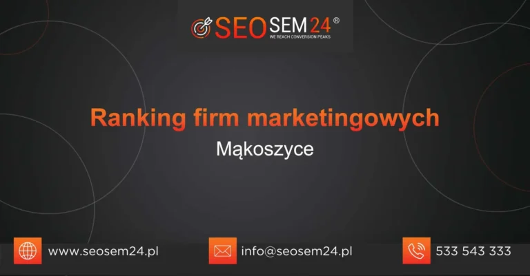 Ranking firm marketingowych Mąkoszyce