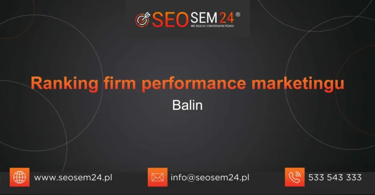 Ranking firm performance marketingu Balin