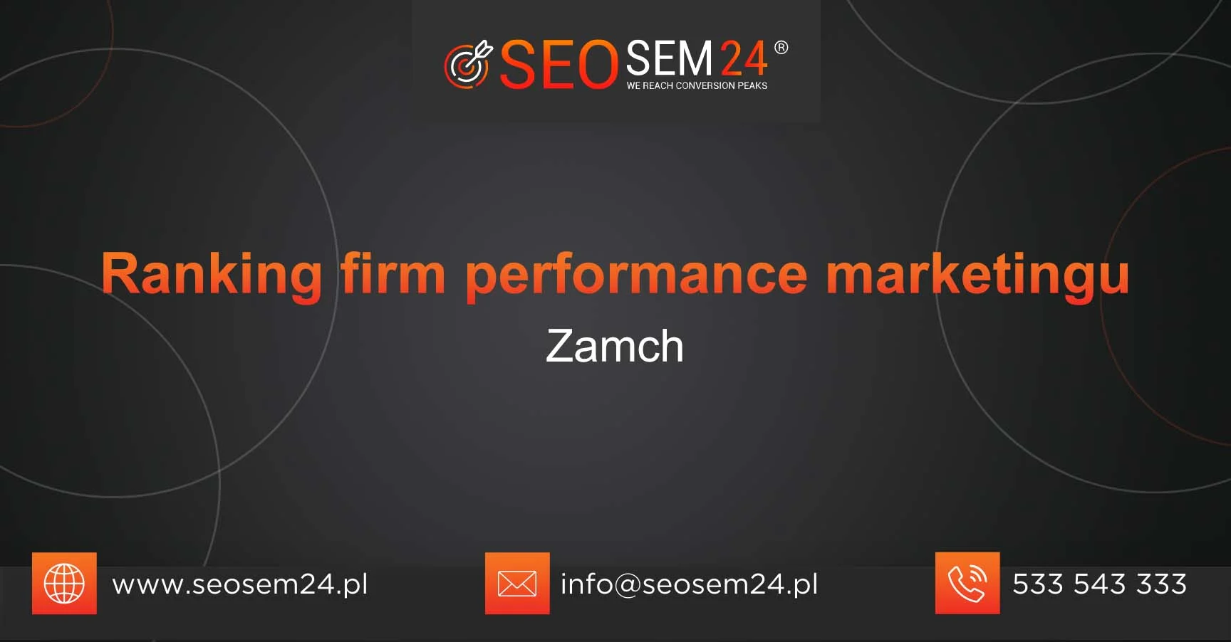 Ranking firm performance marketingu w Zamchu