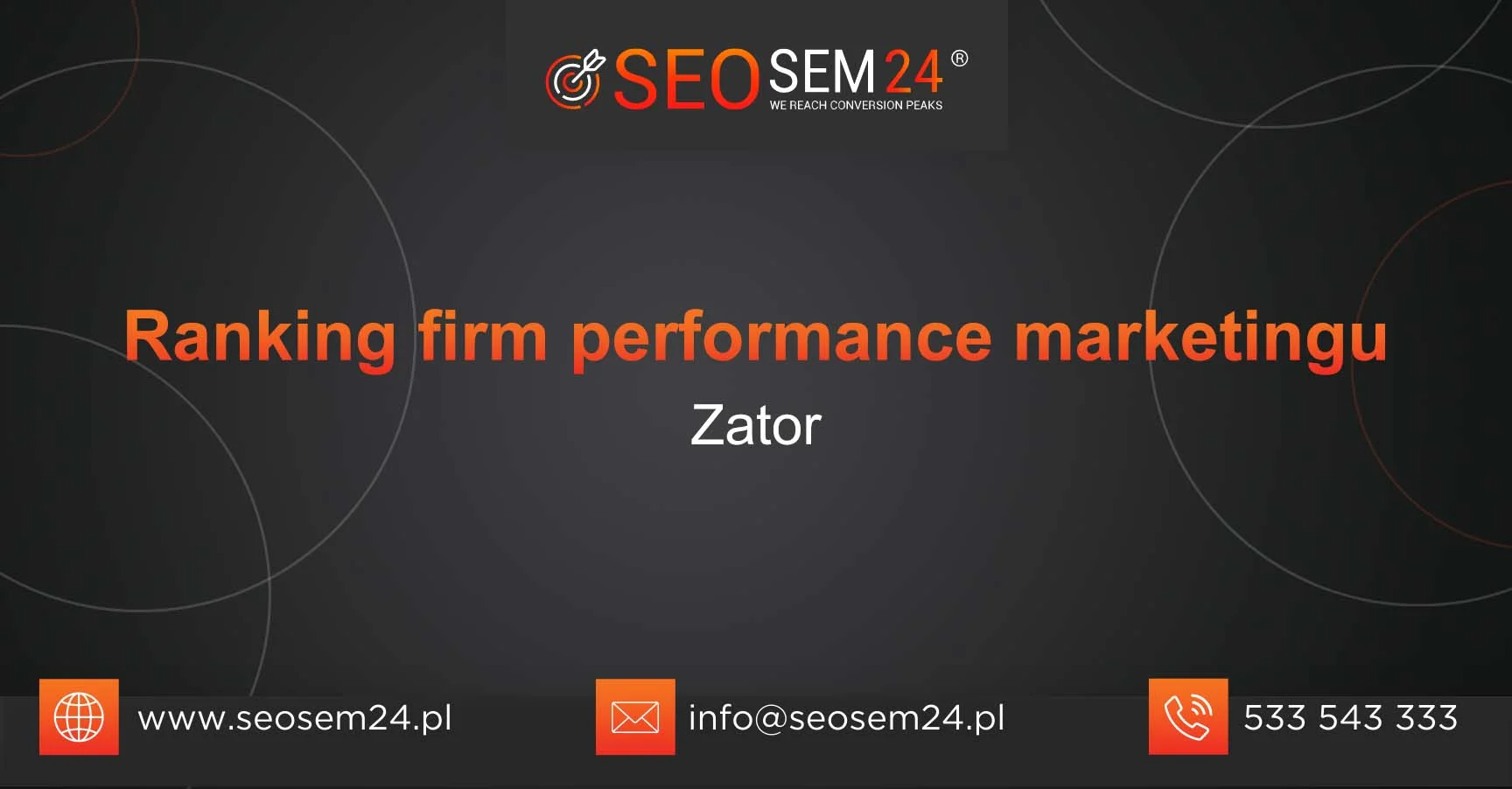 Ranking firm performance marketingu w Zatorze