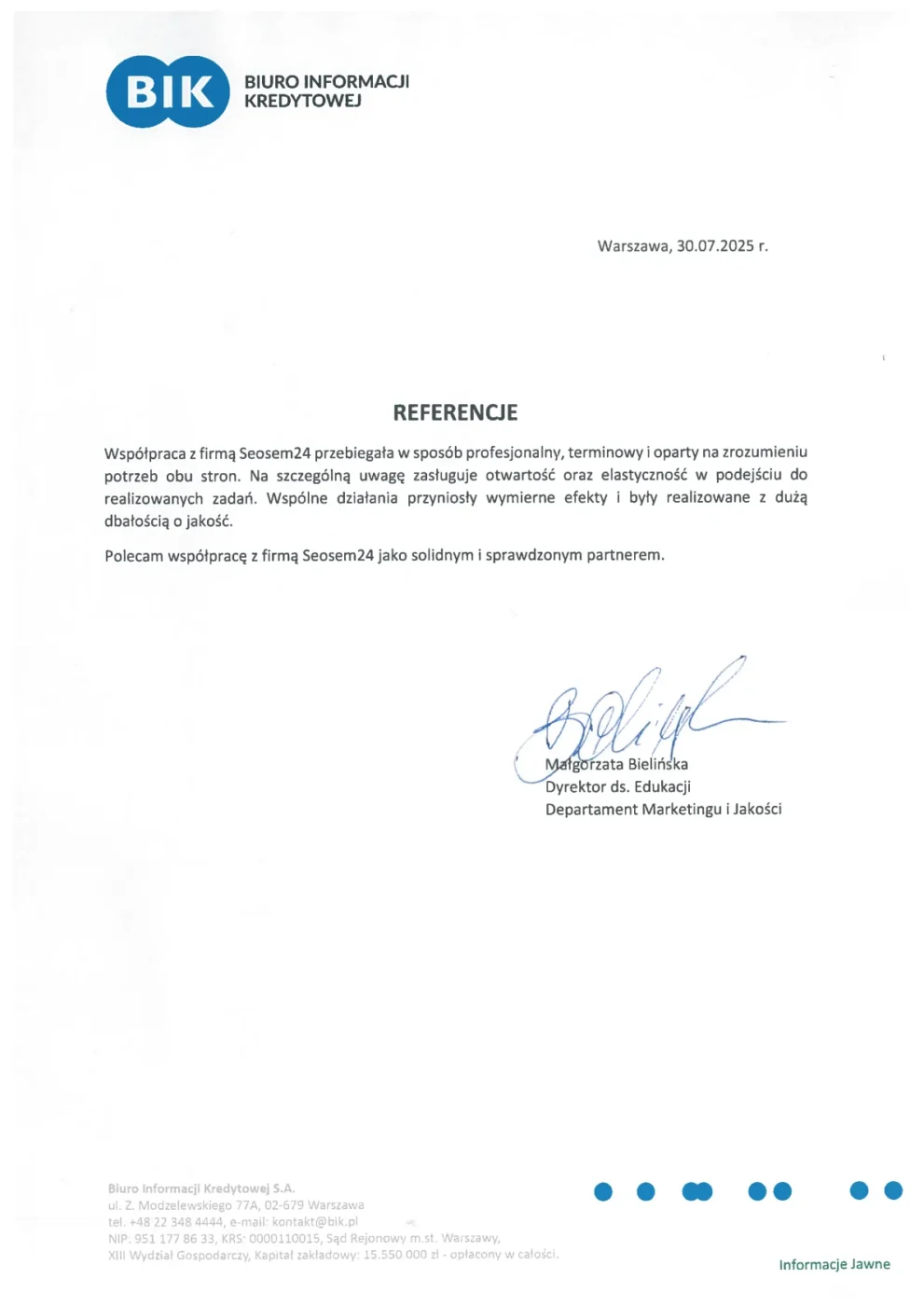 Referencje 30.07.25