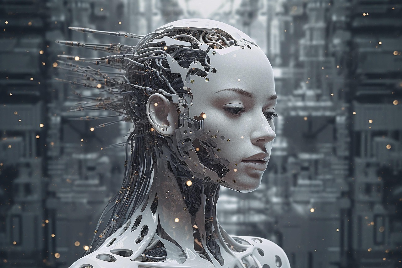 Futurystyczny obraz robota