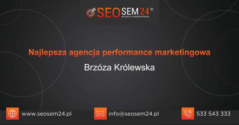 Najlepsza agencja performance marketingowa Brzóza Królewska