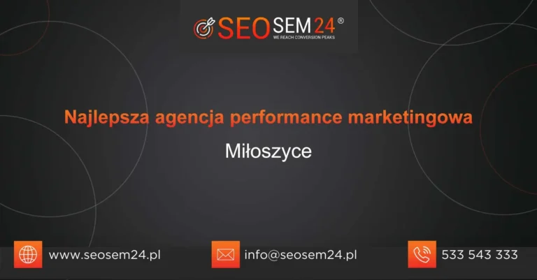 Najlepsza agencja performance marketingowa Miłoszyce