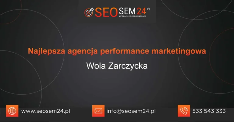 Najlepsza agencja performance marketingowa Wola Zarczycka