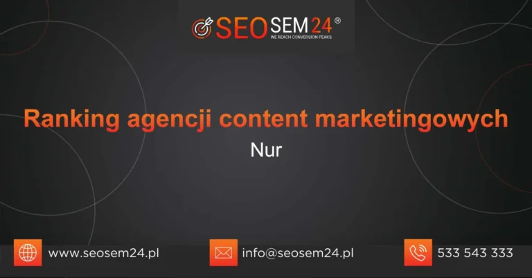 Ranking agencji content marketingowych Nur