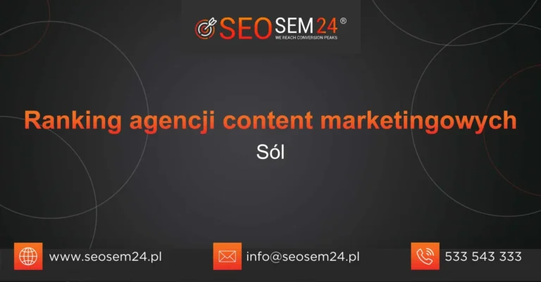 Ranking agencji content marketingowych Sól