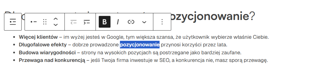 anchor text - dodawanie linku