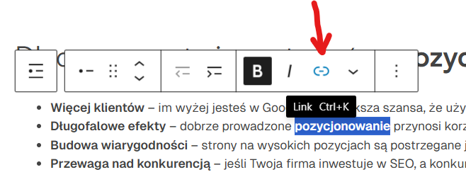 anchor text - jak to zrobic, jak dodac link